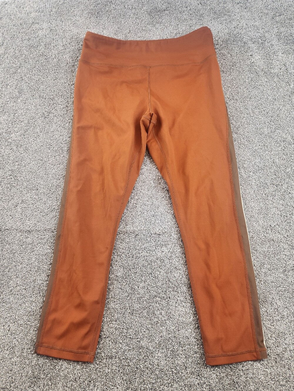 Zyia Active Leggings Women’s Size 12 Orange Stripe